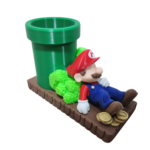 🧱Porta-Lápis Mário Brós Dormindo | 17cm | Série Mário Brós | Impressão 3D - Imagem 15