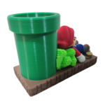 🧱Porta-Lápis Mário Brós Dormindo | 17cm | Série Mário Brós | Impressão 3D - Imagem 10