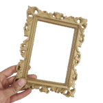 🖼️ Moldura Clássica 3D Dourada M02 | 24cm | Impressão 3D