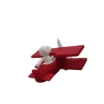 🛩️ Miniatura Avião c/Hélice Giratória | 5,7cm | Impressão 3D - Imagem 5