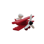 🛩️ Miniatura Avião c/Hélice Giratória | 5,7cm | Impressão 3D