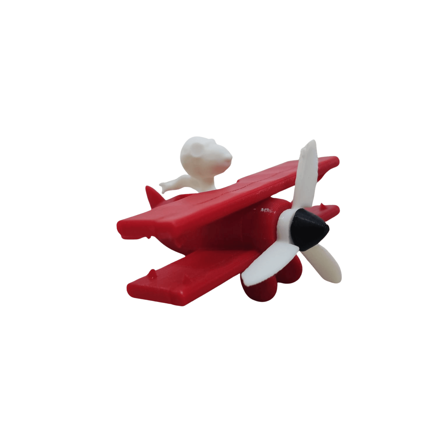 🛩️ Miniatura Avião c/Hélice Giratória | 5,7cm | Impressão 3D