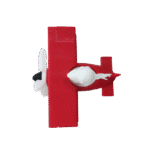 🛩️ Miniatura Avião c/Hélice Giratória | 5,7cm | Impressão 3D - Imagem 2