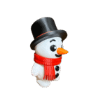 ⛄Boneco de Neve Clássico (M2) | 12cm | Impressão 3D - Imagem 2