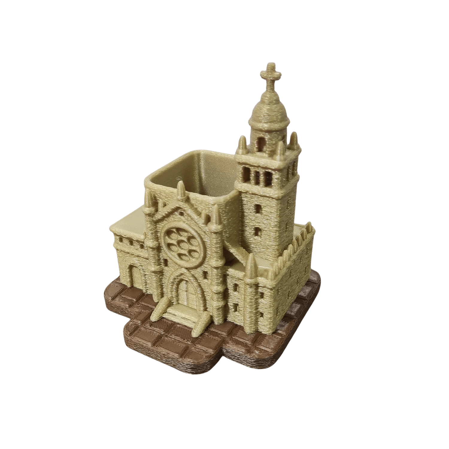 ⛪Porta-Lápis Igreja Católica | 10cm | Impressão 3D